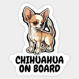 Chihuahua on Board Sticker